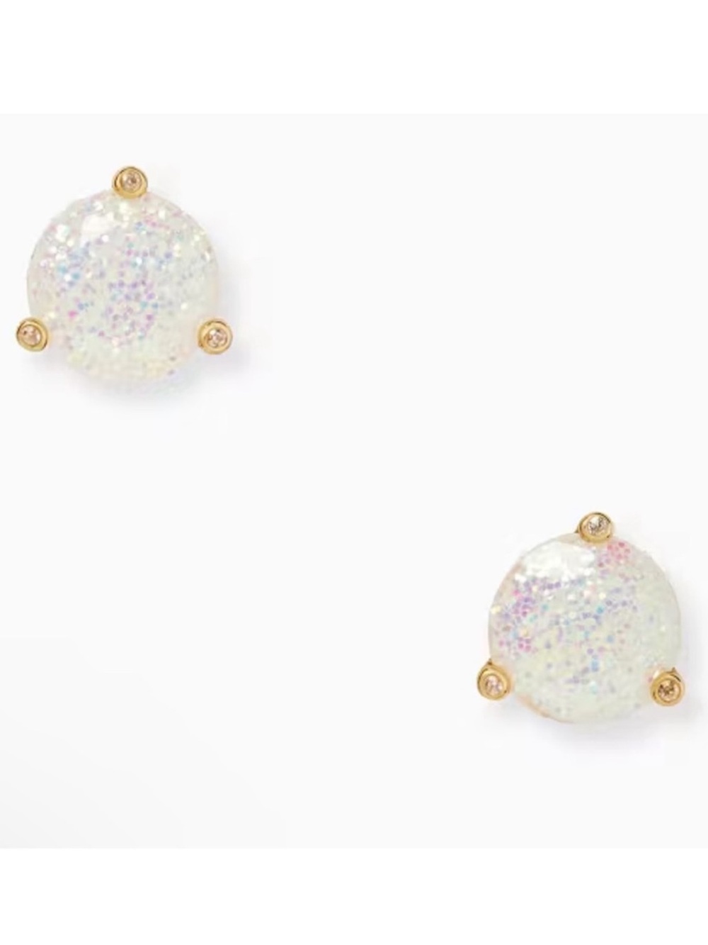 Kate Spade New York Rise And Shine Opal Glitter Stud Earrings NWT